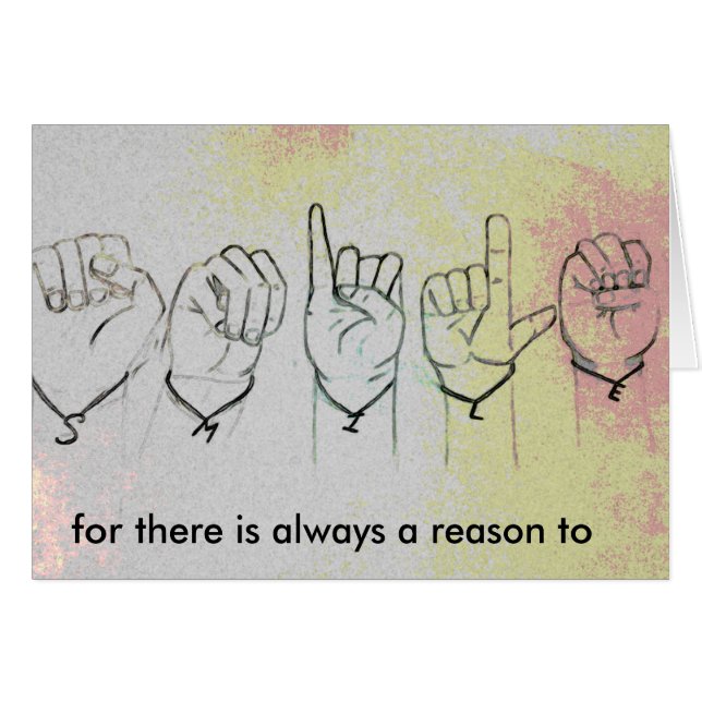 Lächeln… für dort ist immer ein Grund zu (Vorderseite (Horizontal))