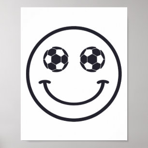Lächeln Fußball Byll Cool Fußballausrüstung Für Mä Poster