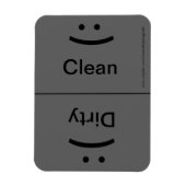 Lächeln/gefroren - Grau Magnet (Vertikal)