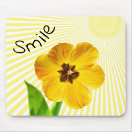 Lächeln - Gelbe Frühlingsfloralfotografie Mousepad