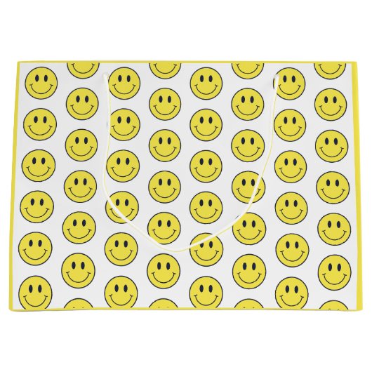 Lächeln Geschenkpapier Große Geschenktüte (Vorderseite)