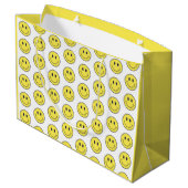 Lächeln Geschenkpapier Große Geschenktüte (Rückseite Schrägansicht)