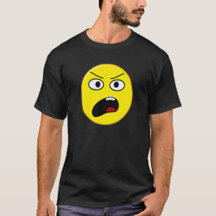 Lächeln Gesicht ekelhaft erschütterte schockierte T-Shirt