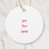 Lächeln Gesicht gelb Schwarz-weiß Happy Gesicht Em Geschenkanhänger (Rückseite)