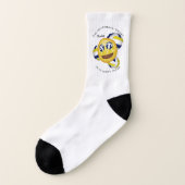 Lächeln Gesicht glücklich Platz Mädchen Volleyball Socken (Links - Außen)