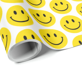 Lächeln Gesicht glücklich werden gut denken Sie an Geschenkpapier