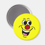 Lächeln Gesicht Grumpey Magnet (Vorderseite/Rückseite)