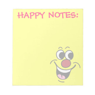 Lächeln Gesicht Grumpey Notizblock