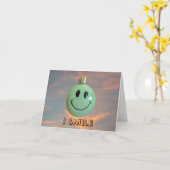 Lächeln Gesicht Karte (Gelbe Blume)