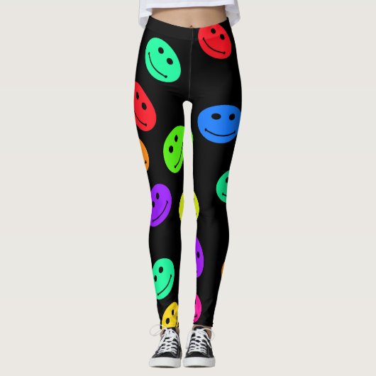 Lächeln-Gesichts-Leggings Leggings (Vorderseite)