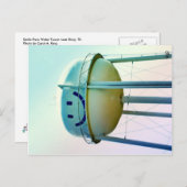 Lächeln-Gesichts-Wasserturm, Elroy, TX Postkarte (Vorne/Hinten)