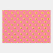 Lächeln Gesichtsmuster Ermutigung Freundschaft wra Geschenkpapier Set (Vorderseite 2)