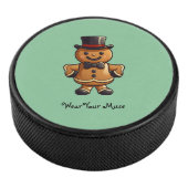 Lächeln Gingerbread Gentleman Eishockey Puck (3/4)