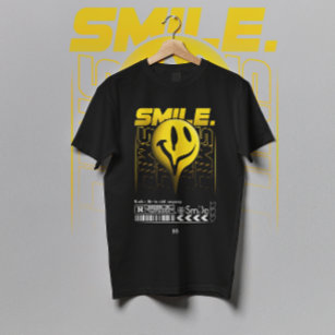 Lächeln glücklich Emoji Streetwear T-Shirt