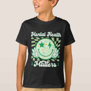 Lächeln glücklich Gesicht Niedliche Blume Mental H T-Shirt