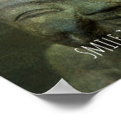 Lächeln glücklich Zen Zitat lachen Buddha Foto Poster (Ecke)