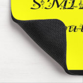 Lächeln-glückliches Gesicht/Musik Mousepad (Ecke)