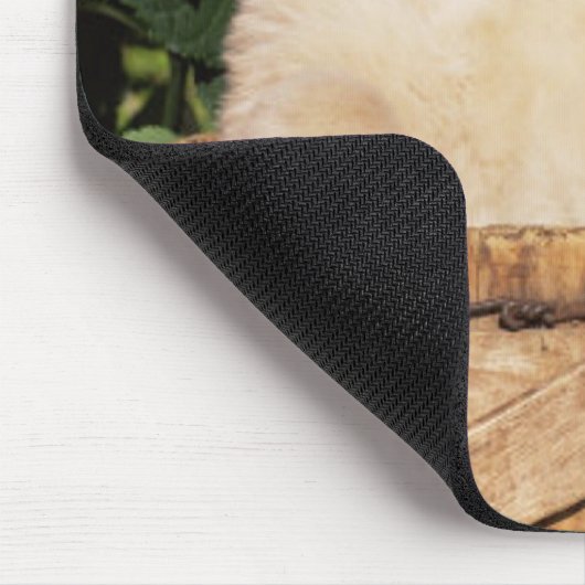 Lächeln Golden Retriever Puppy Hund Mouse Pad Mousepad (Ecke)