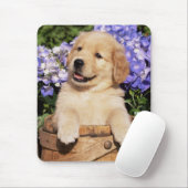 Lächeln Golden Retriever Puppy Hund Mouse Pad Mousepad (Mit Mouse)