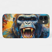 Lächeln Gorilla Case-Mate iPhone Hülle (Rückseite (Horizontal))