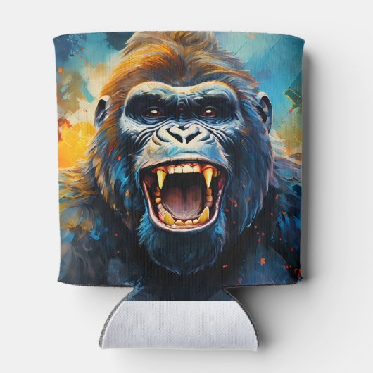 Lächeln Gorilla Dosenkühler (Rückseite)