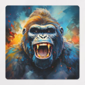 Lächeln Gorilla Etiketten (Design 1)