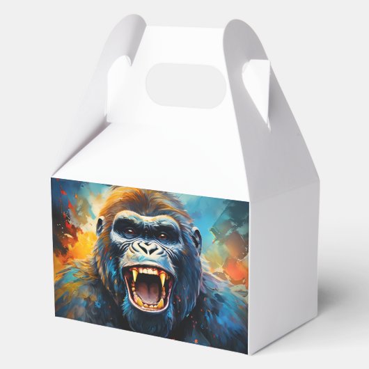 Lächeln Gorilla Geschenkschachtel (Vorderseite)