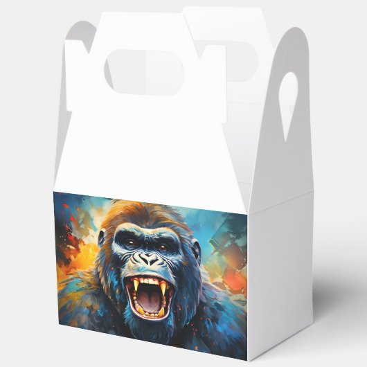 Lächeln Gorilla Geschenkschachtel (Offen)