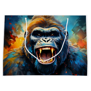 Lächeln Gorilla Große Geschenktüte