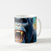 Lächeln Gorilla Kaffeetasse (VorderseiteRechts)