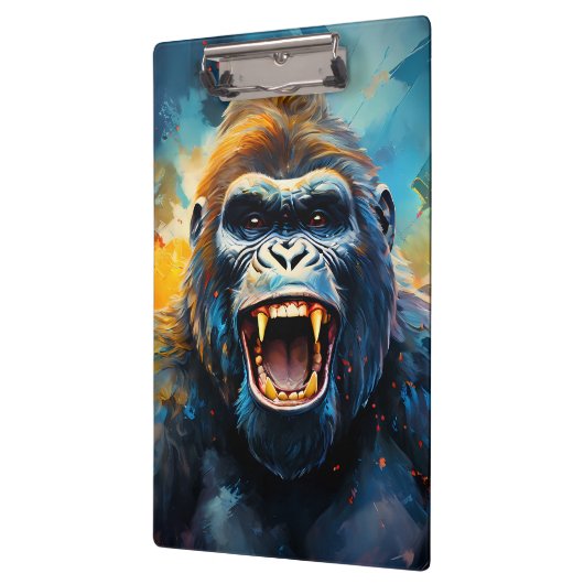 Lächeln Gorilla Klemmbrett (Links)