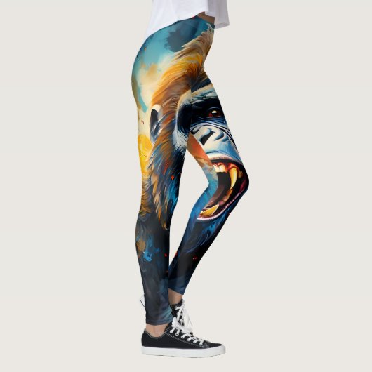 Lächeln Gorilla Leggings (Rechts)