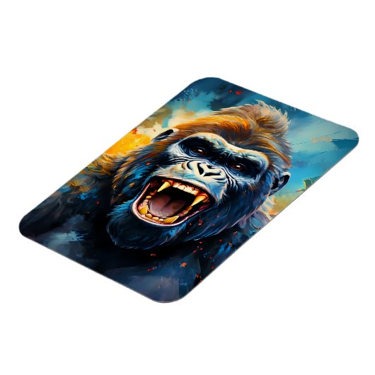 Lächeln Gorilla Magnet (Linke Seite)