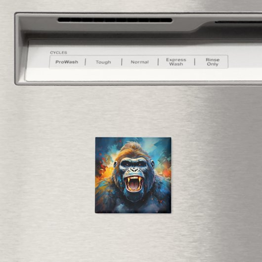 Lächeln Gorilla Magnet (In Situ (Geschirrspüler))