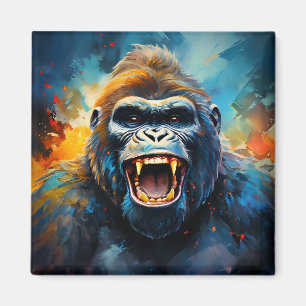 Lächeln Gorilla Magnet