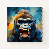 Lächeln Gorilla Notizblock (Rückseite)