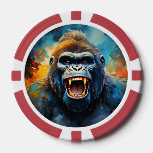 Lächeln Gorilla Pokerchips