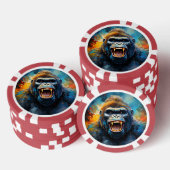 Lächeln Gorilla Pokerchips (Stapel)