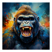 Lächeln Gorilla Poster (Vorderseite)