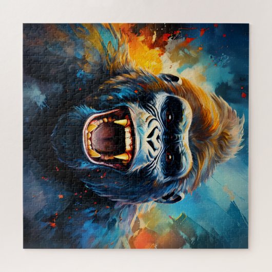 Lächeln Gorilla Puzzle (Horizontal)