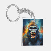 Lächeln Gorilla Schlüsselanhänger (Vorderseite links)