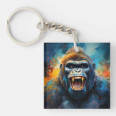 Lächeln Gorilla Schlüsselanhänger (Vorderseite)