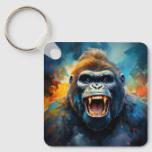 Lächeln Gorilla Schlüsselanhänger (Vorderseite)