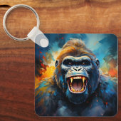Lächeln Gorilla Schlüsselanhänger (Vorderseite)