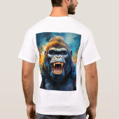 Lächeln Gorilla T-Shirt (Rückseite)