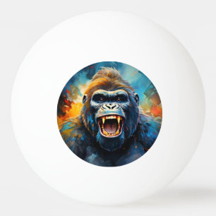 Lächeln Gorilla Tischtennisball