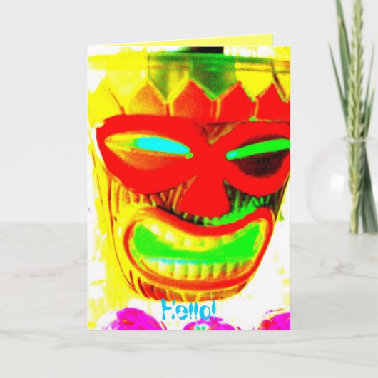 Lächeln, hallo! karte (Vorderseite)