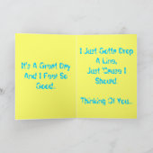 Lächeln, hallo! karte (Innenseite)