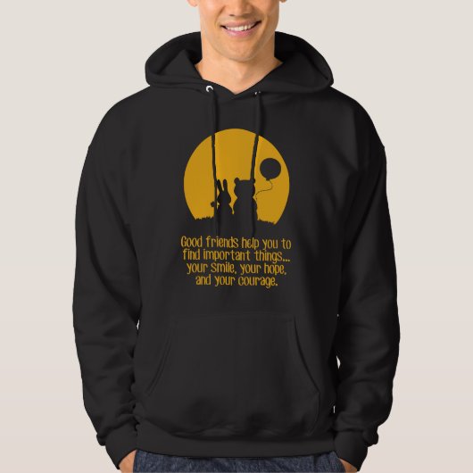Lächeln, Hoffnung, Mut Hoodie (Vorderseite)