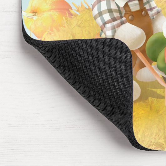 Lächeln Hund mit Rollkarren Mousepad (Ecke)